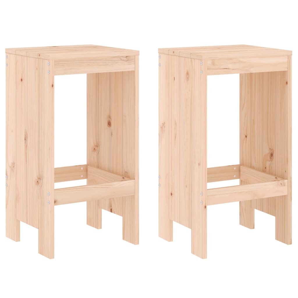 vidaXL Barové stoličky 2 ks 40 x 36 x 75 cm masivní borové dřevo