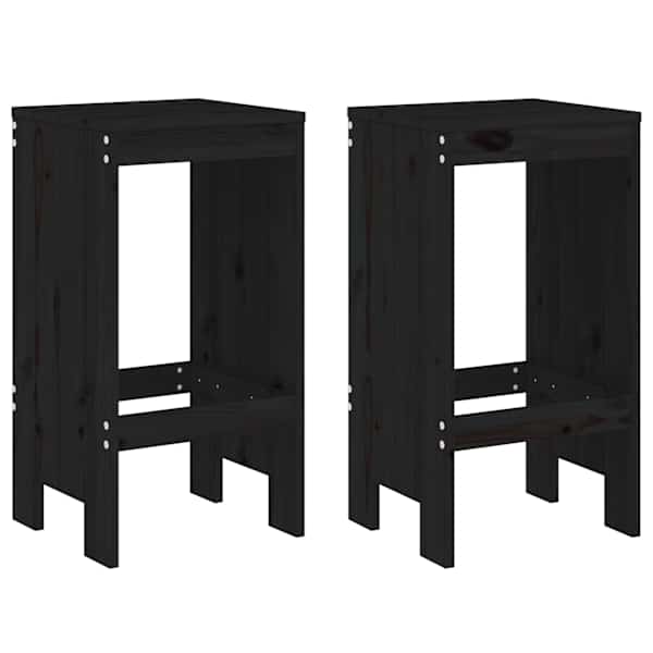 vidaXL pukid 2 tk, must, 40x36x75 cm, m&auml;nnipuit