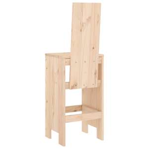 Barové stoličky 2 ks 40 x 42 x 120 cm masivní borové dřevo - obrázek 6