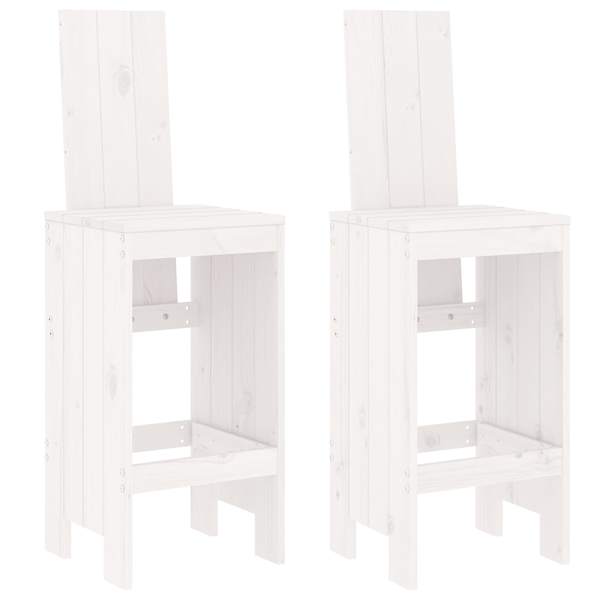 vidaXL baaripukid 2 tk, valge, 40 x 42 x 120 cm, m&auml;nnipuit