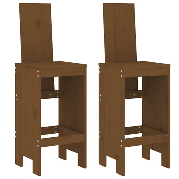 vidaXL baaripukid 2 tk, meepruun, 40 x 42 x 120 cm, m&auml;nnipuit