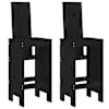 vidaXL baaripukid 2 tk, must, 40 x 42 x 120 cm, m&auml;nnipuit