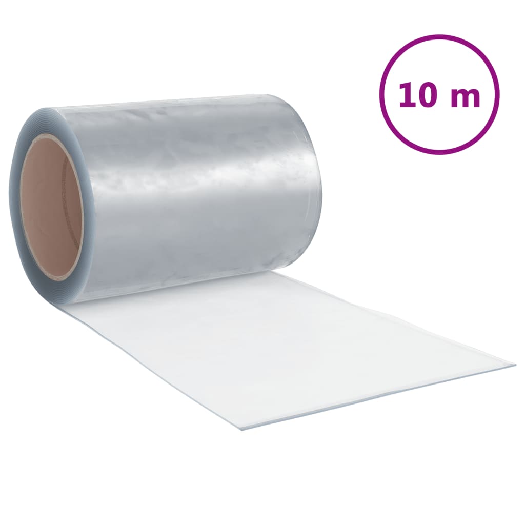 vidaXL ZĂˇvÄ›s do dveĹ™Ă­ prĹŻhlednĂ˝ 300 mm x 2,6 mm 10 m PVC