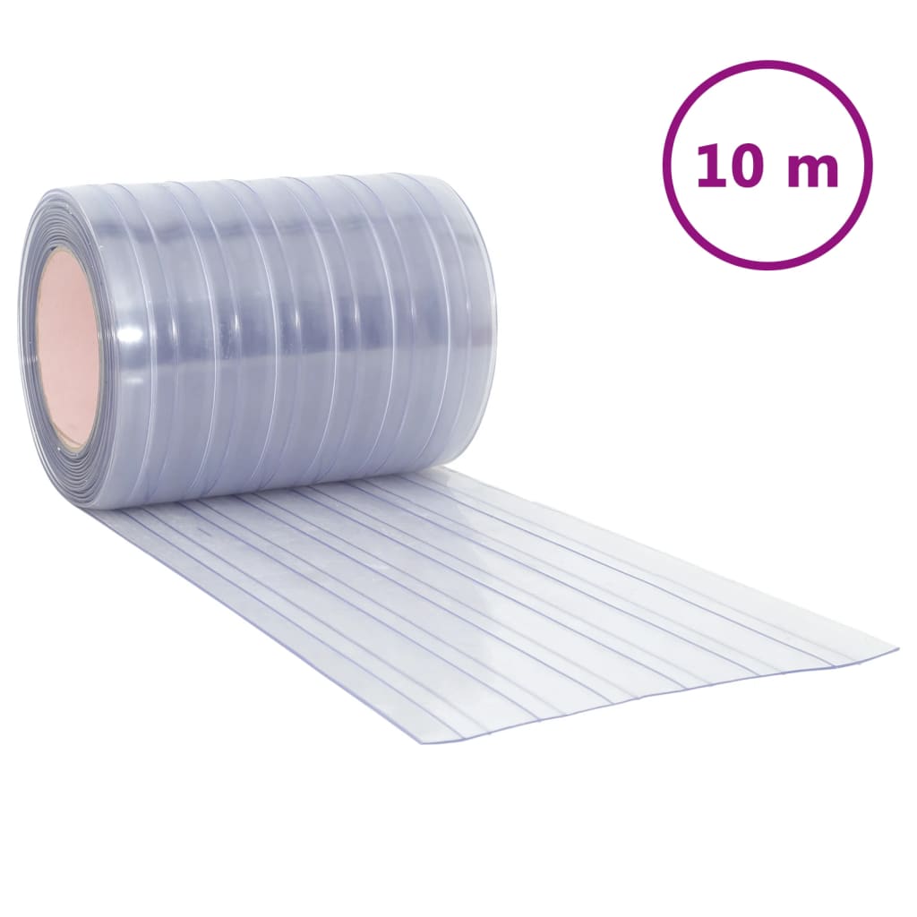 vidaXL Závěs do dveří průhledný 300 mm x 2,6 mm 10 m PVC