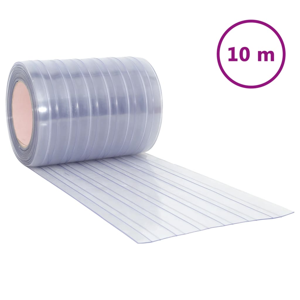 vidaXL Záves dverí priehľadný 300 mm x 2,6 mm 10 m PVC