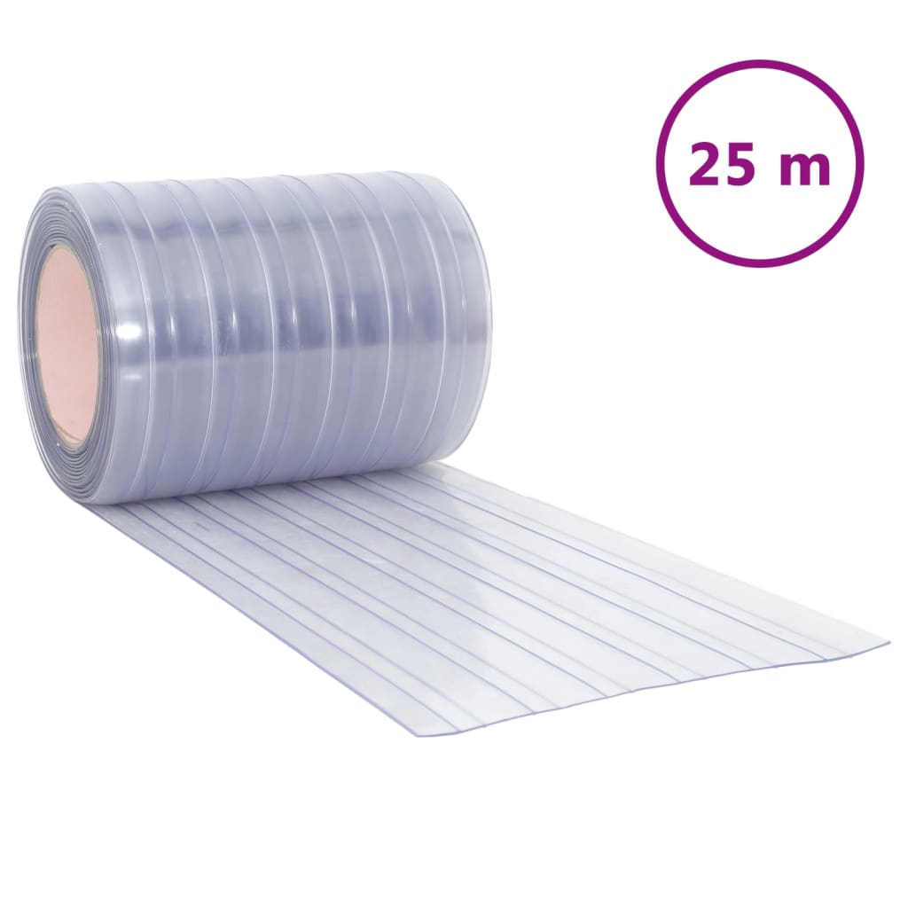 Perdea pentru ușă, transparent, 300 mmx2,6 mm 25 m, PVC