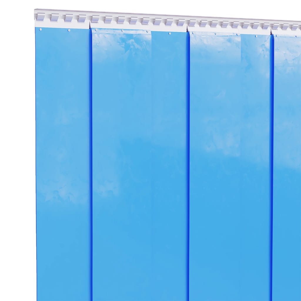 vidaXL Perdea pentru ușă, albastru, 200 mmx1,6 mm 25 m, PVC