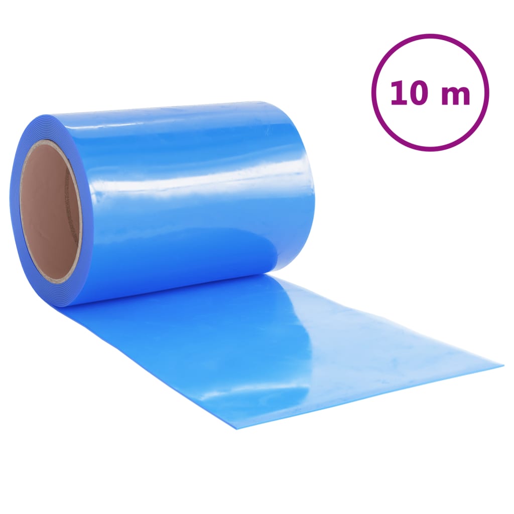 Perdea pentru ușă, albastru, 300 mmx2,6 mm 10 m, PVC