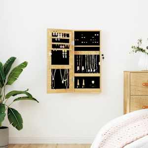 Omarica za nakit z ogledalom stenska 30x8,5x67 cm