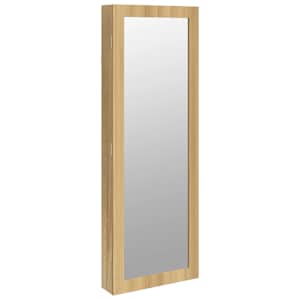 vidaXL seinale kinnitatav peegliga ehetekapp, 37,5 x 10 x 106 cm