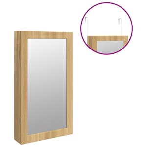 Zrcadlová šperkovnice s LED světly nástěnná - obrázek 9