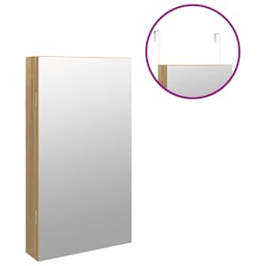 Zrcadlová šperkovnice s LED světly nástěnná - obrázek 9