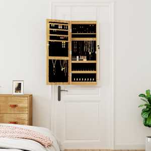 vidaXL Zrcadlov&aacute; &scaron;perkovnice s LED světly n&aacute;stěnn&aacute;