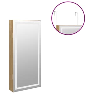 Zrcadlová šperkovnice s LED světly nástěnná - obrázek 9