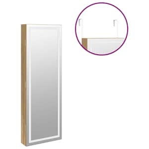 Zrcadlová šperkovnice s LED světly nástěnná - obrázek 9