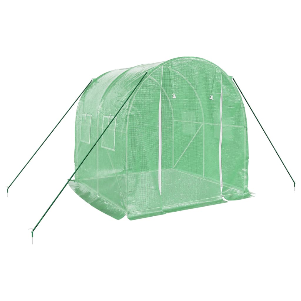 vidaXL Tuinkas met stalen frame 4 m² 2x2x2 m afbeelding