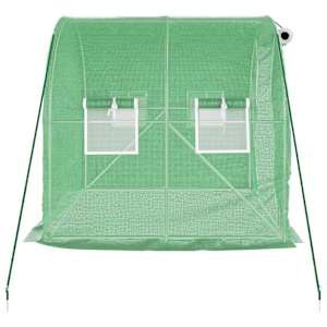 Skleník s ocelovým rámem zelený 4 m² 2 x 2 x 2 m - obrázek 5