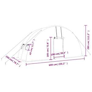 Skleník s ocelovým rámem zelený 12 m² 6 x 2 x 2,85 m - obrázek 12