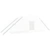 vidaXL kasvuhoone terasraamiga, valge, 12 m&sup2;, 6x2x2,85 m