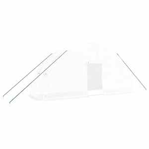 vidaXL kasvuhoone terasraamiga, valge, 12 m&sup2;, 6x2x2,85 m