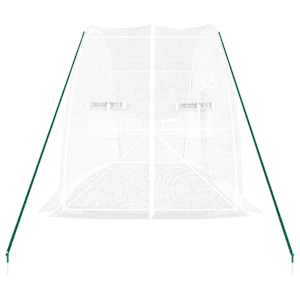 Skleník s ocelovým rámem bílý 12 m² 6 x 2 x 2,85 m - obrázek 5