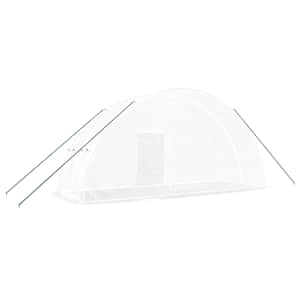 Skleník s ocelovým rámem bílý 12 m² 6 x 2 x 2,85 m - obrázek 6