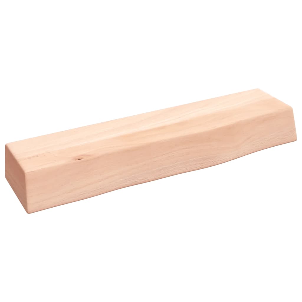 vidaXL Nástěnná police 40 x 10 x 6 cm neošetřené masivní dubové dřevo