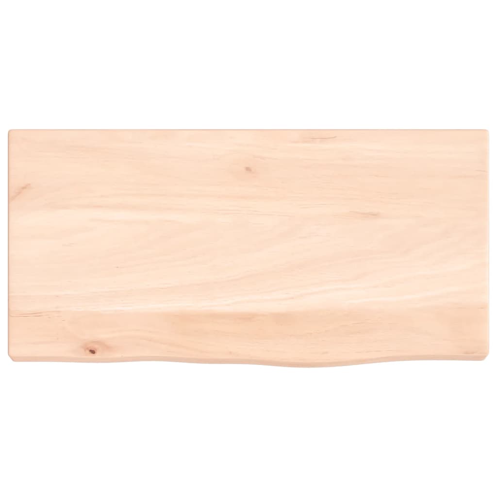 vidaXL Wandschap 40x20x2 cm onbehandeld massief eikenhout, foto 4