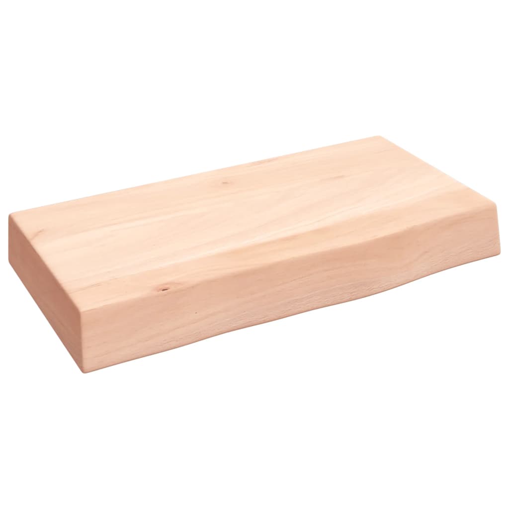 vidaXL Nástěnná police 40 x 20 x 6 cm neošetřené masivní dubové dřevo
