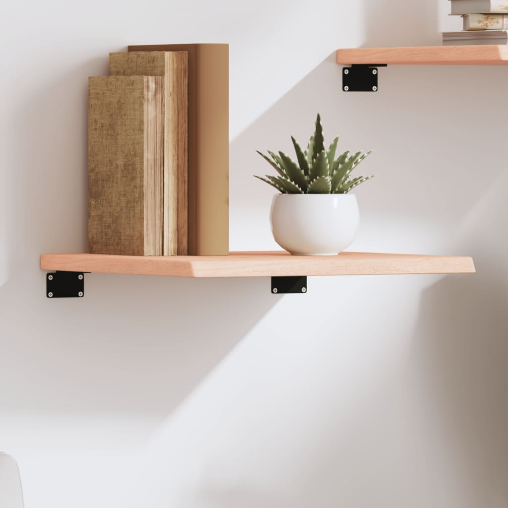 vidaXL Wandregal 40x40x2 cm Massivholz Eiche Unbehandelt