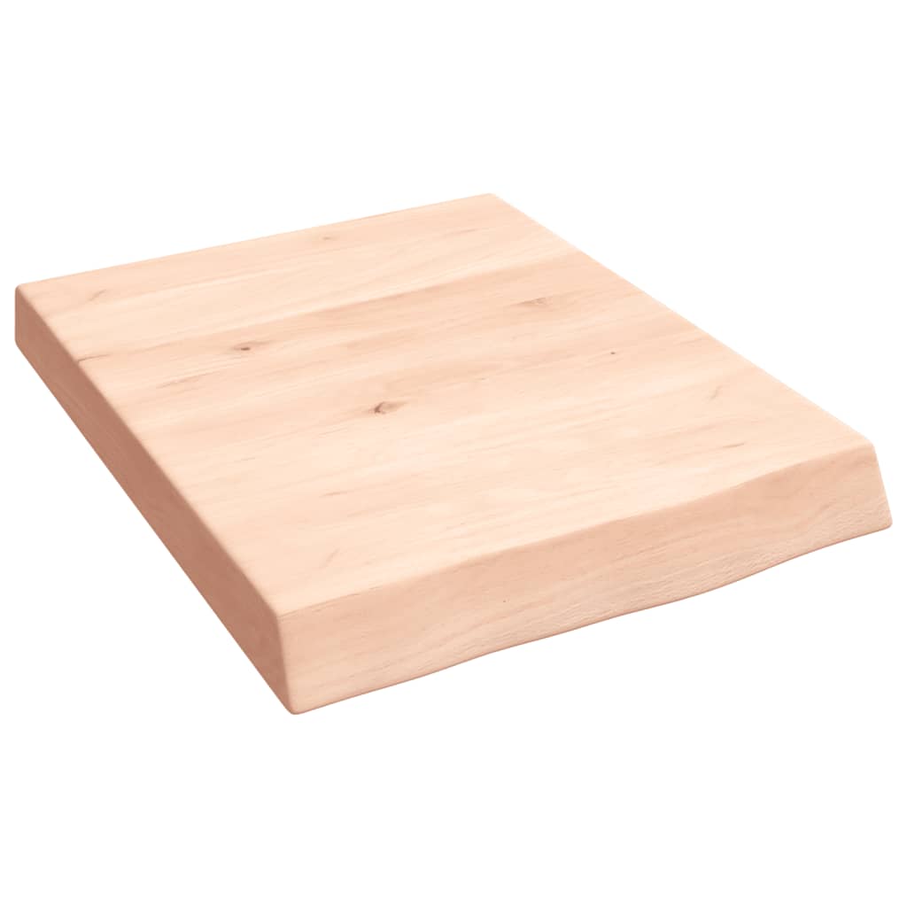 vidaXL Nástěnná police 40x50x(2-6) cm neošetřené masivní dubové dřevo