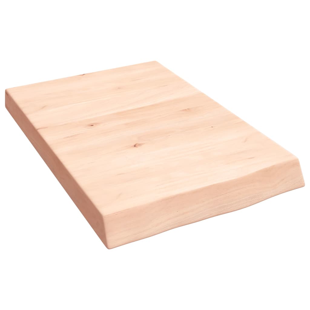 Thumbnail - vidaXL Wandregal 40x60x(2-6) cm Massivholz Eiche Unbehandelt