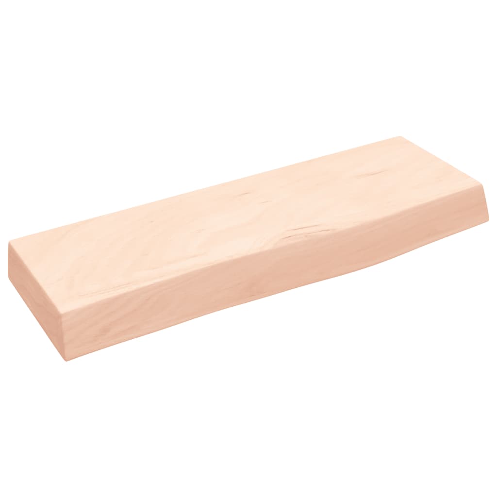 Thumbnail - vidaXL Wandregal 60x20x6 cm Massivholz Eiche Unbehandelt