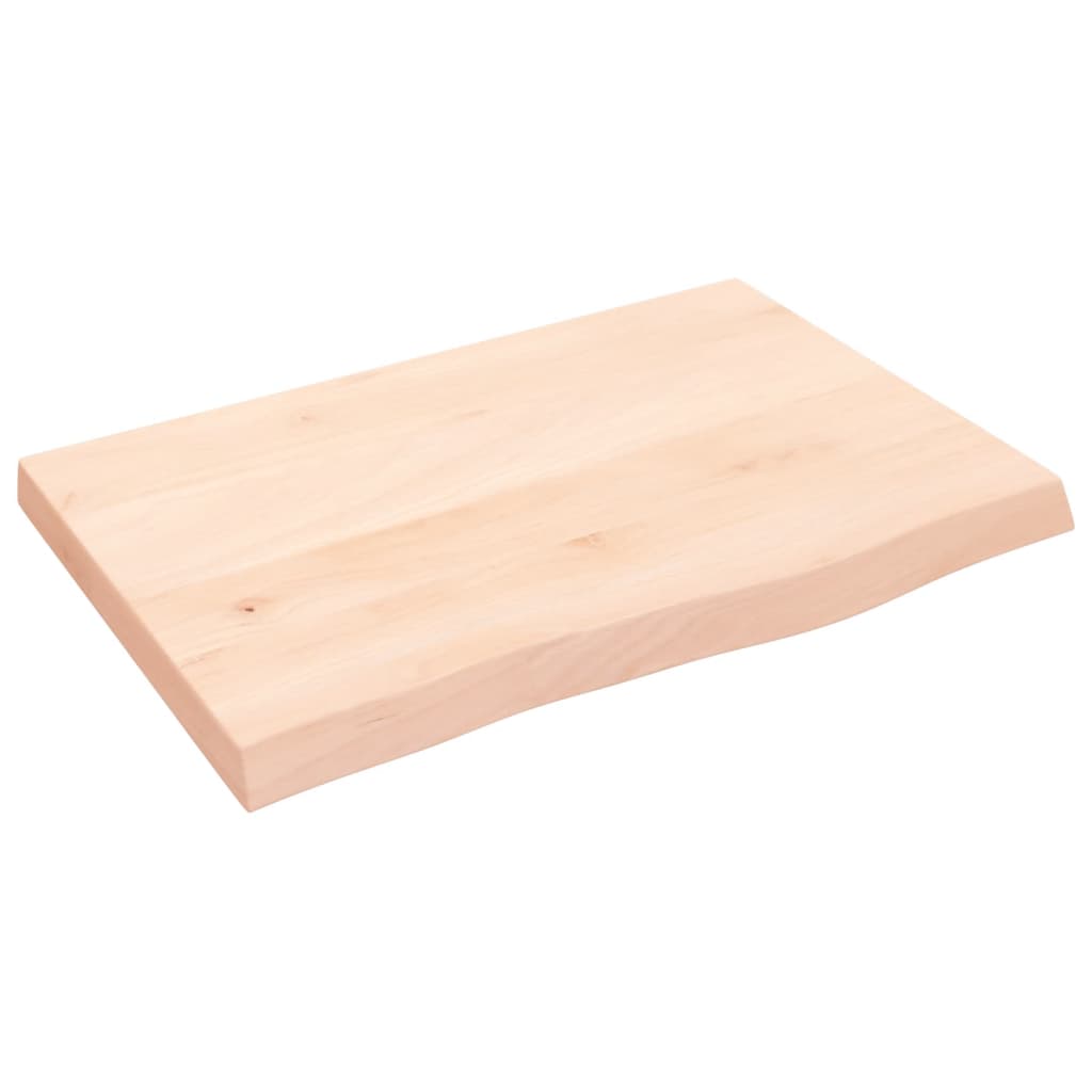 vidaXL Nástěnná police 60x40x(2-4) cm neošetřené masivní dubové dřevo
