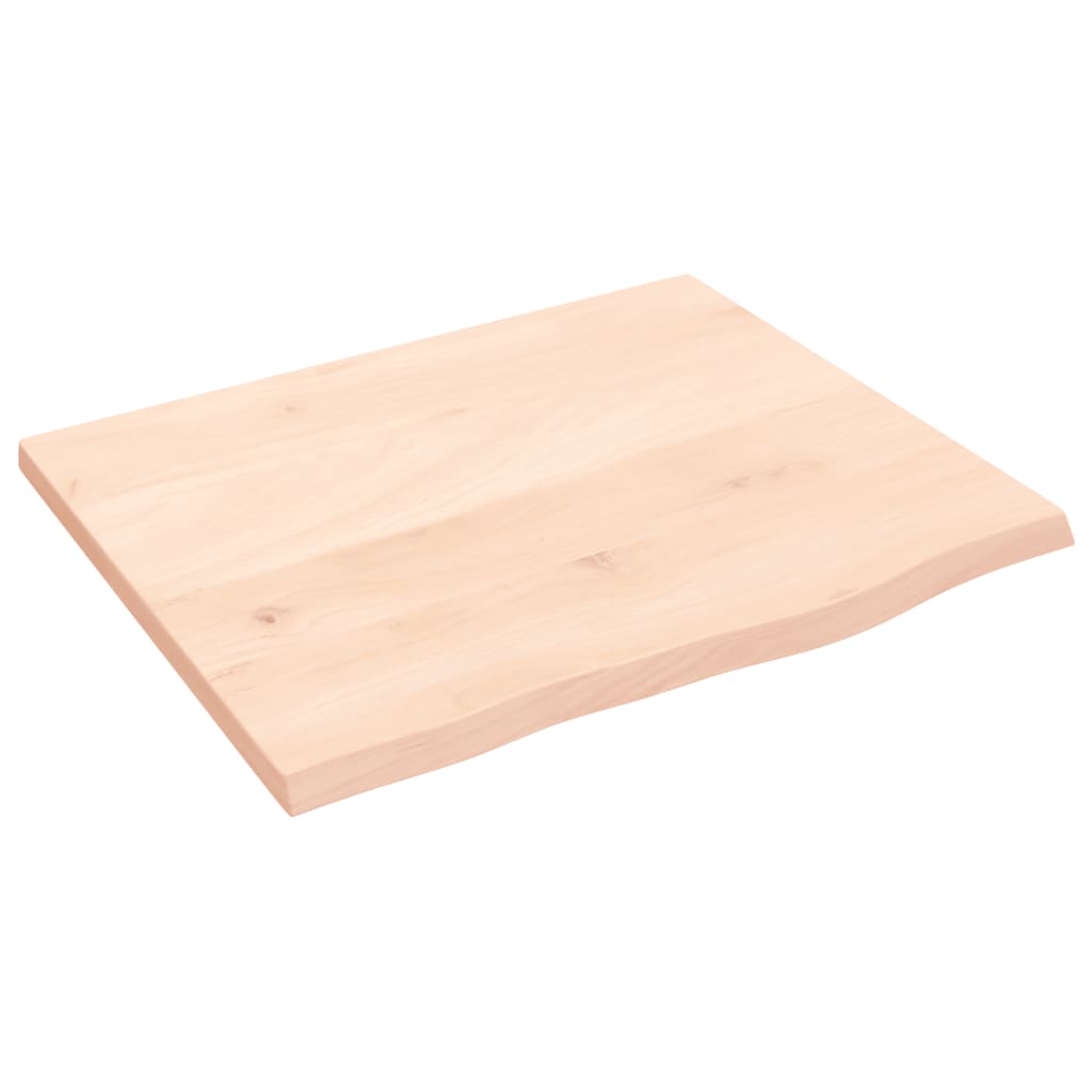 VIDAXL - vidaXL Prateleira de parede 60x50x2 cm carvalho maciço não tratado vidaXL Prateleira de parede 60x50x2 cm carvalho maciço não tratado