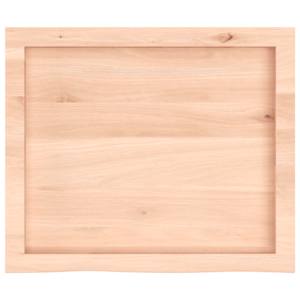 Nástěnná police 60x50x(2-4) cm neošetřené masivní dubové dřevo - obrázek 5