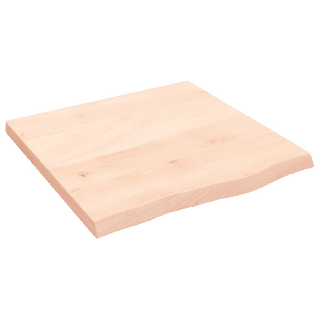 vidaXL Nástěnná police 60x60x(2-4) cm neošetřené masivní dubové dřevo