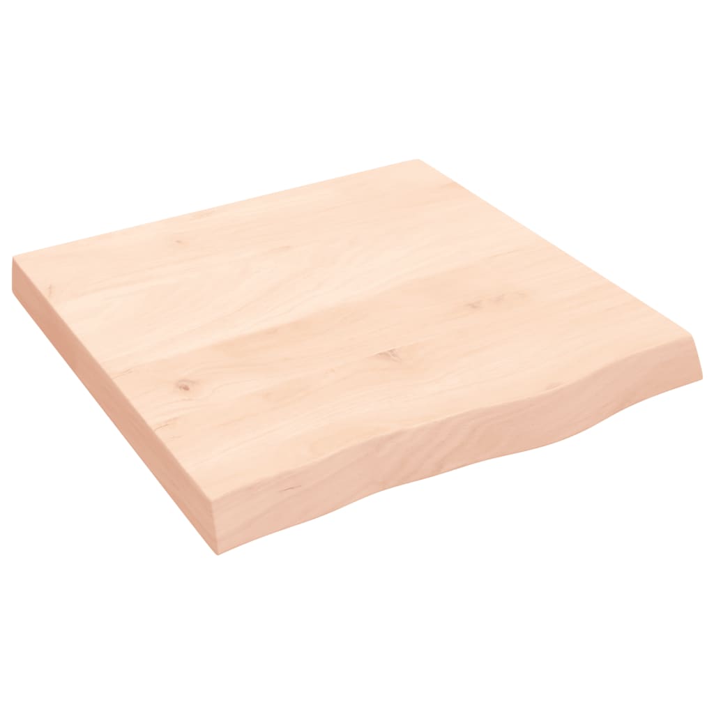 vidaXL Nástěnná police 60x60x(2-6) cm neošetřené masivní dubové dřevo