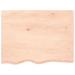 Nástěnná police 80x60x(2-6) cm neošetřené masivní dubové dřevo - obrázek 4