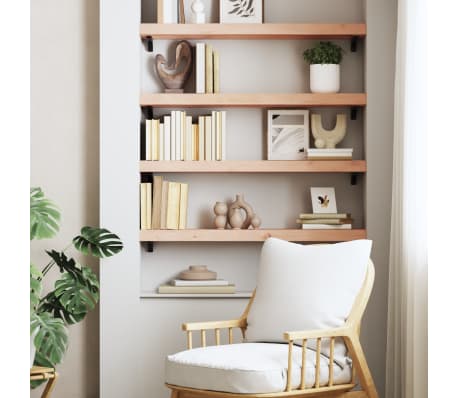 vidaXL &Eacute;tag&egrave;re murale 100x20x6 cm bois de ch&ecirc;ne massif non trait&eacute;
