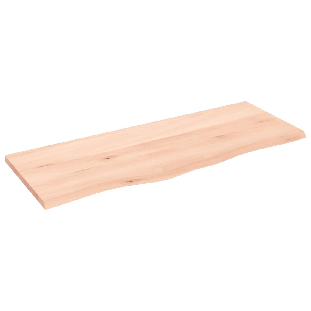 vidaXL Nástěnná police 100 x 40 x 2 cm neošetřené masivní dubové dřevo