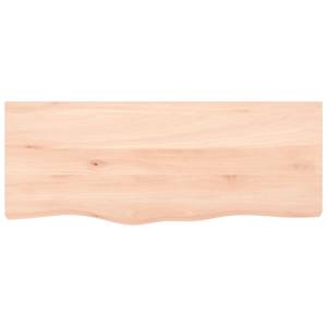 Nástěnná police 100x40x(2-6) cm neošetřené masivní dubové dřevo - obrázek 4