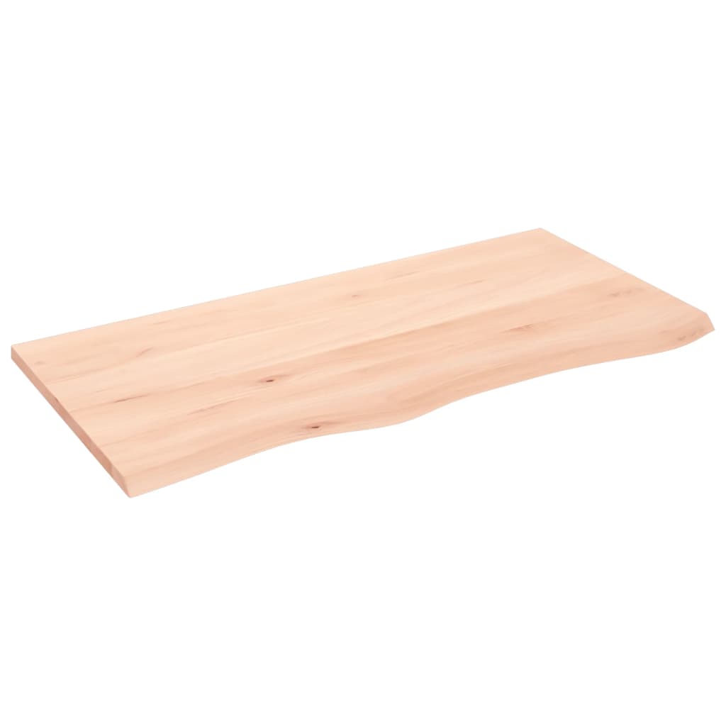vidaXL Nástěnná police 100 x 50 x 2 cm neošetřené masivní dubové dřevo