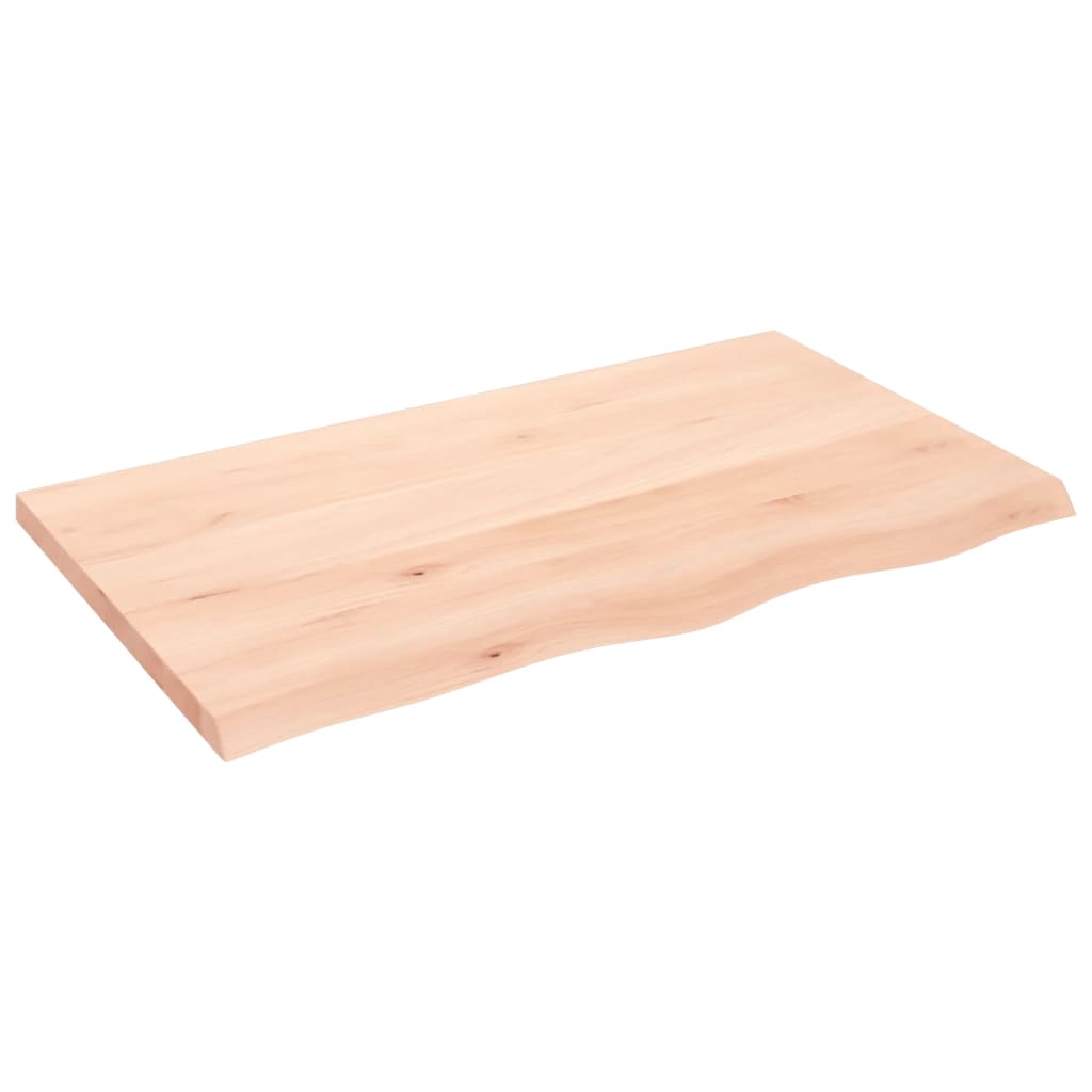 vidaXL Nástěnná police 100x60x(2-4) cm neošetřené masivní dubové dřevo