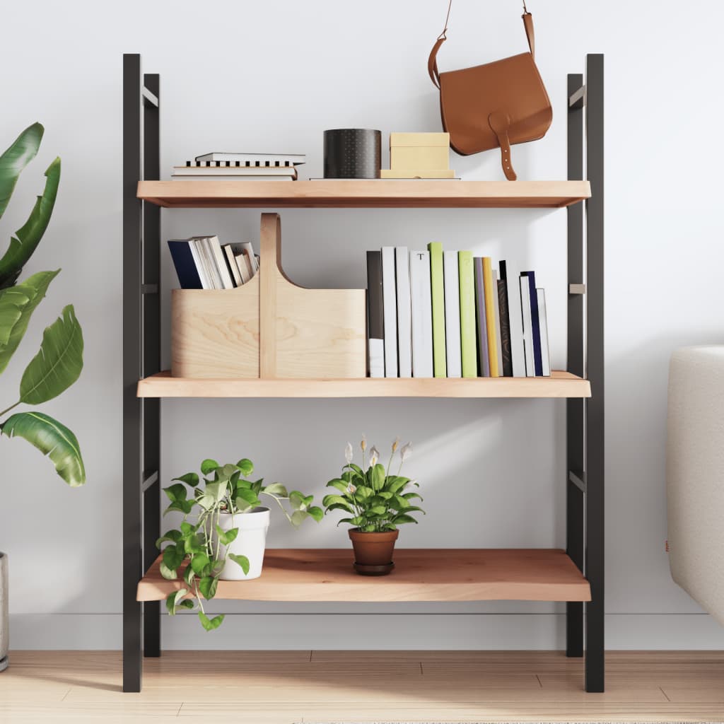 vidaXL Nástenná polica 100x60x(2-4) cm neošetrený dubový masív