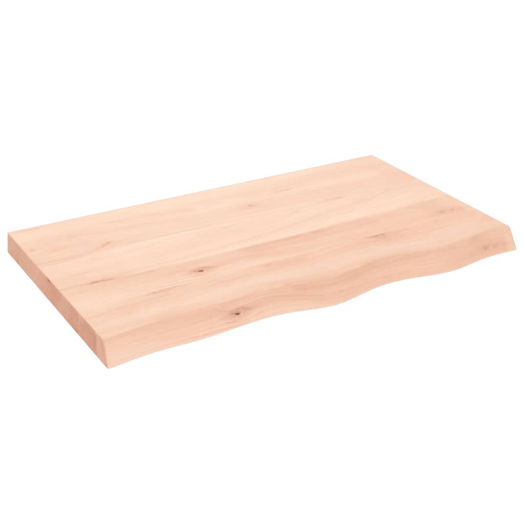 vidaXL Nástěnná police 100x60x(2-6) cm neošetřené masivní dubové dřevo