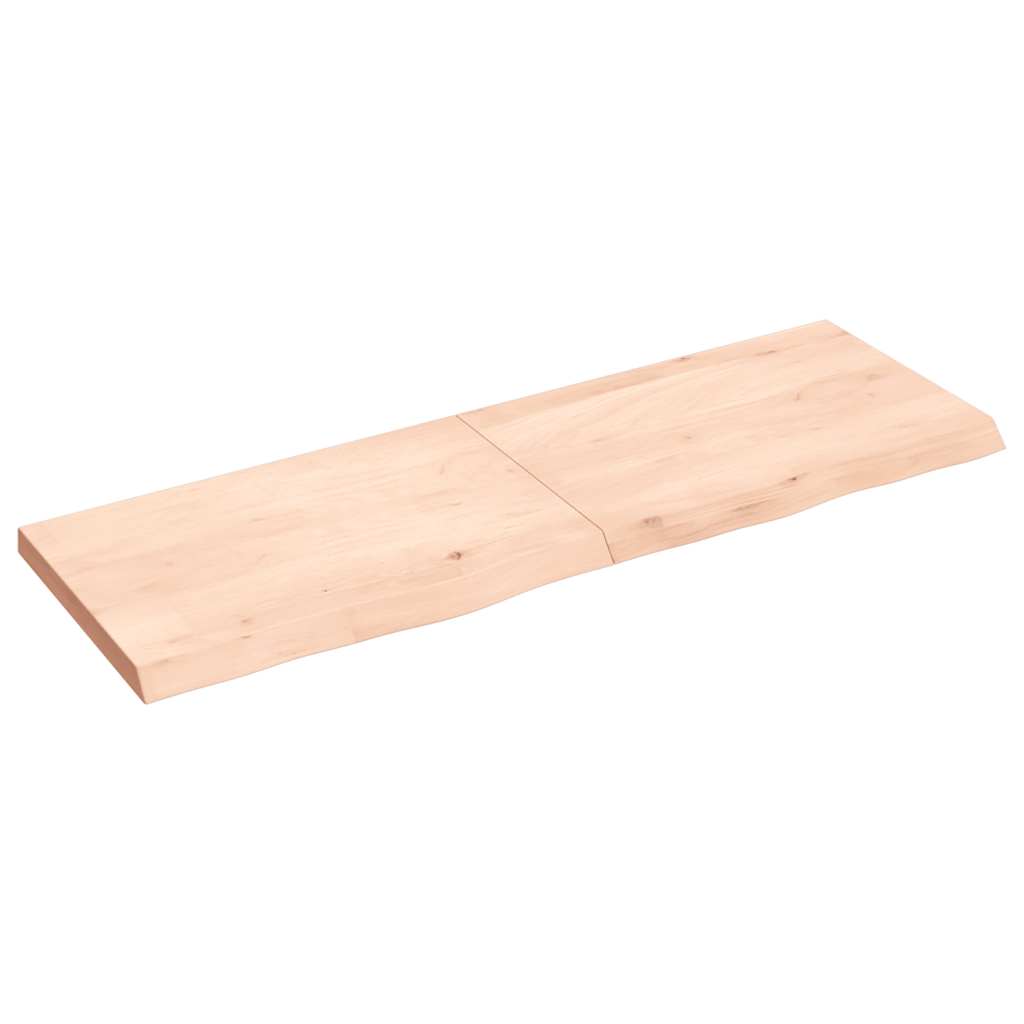 vidaXL Nástěnná police 40x30x(2-4) cm neošetřené masivní dubové dřevo