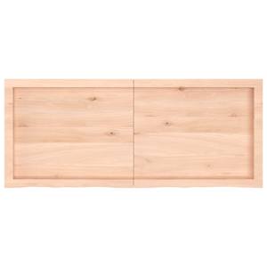 Nástěnná police 120x50x(2-4) cm neošetřené masivní dubové dřevo - obrázek 2