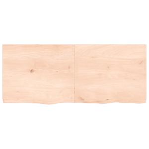 Nástěnná police 120x50x(2-4) cm neošetřené masivní dubové dřevo - obrázek 3