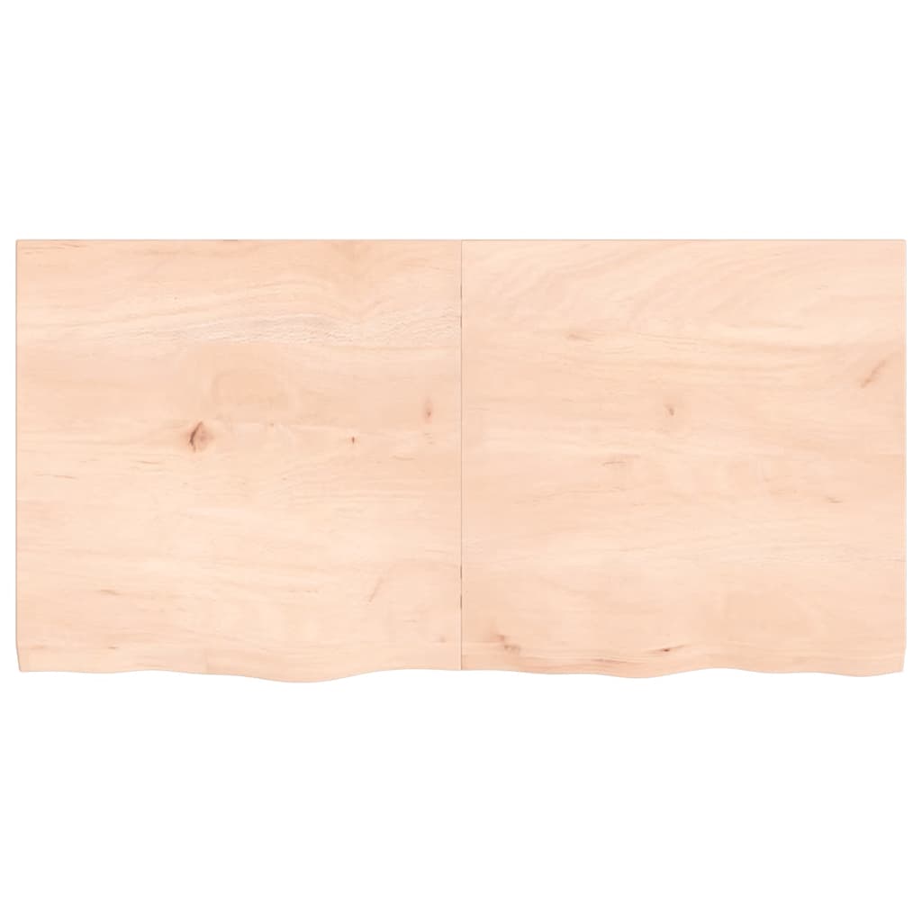 Thumbnail - vidaXL Wandregal 120x60x(2-4) cm Massivholz Eiche Unbehandelt